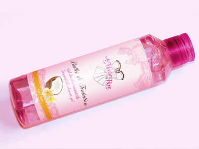 Shower gel Coco Tiare coco cosmetic french girl lace packaging pink shower tiare