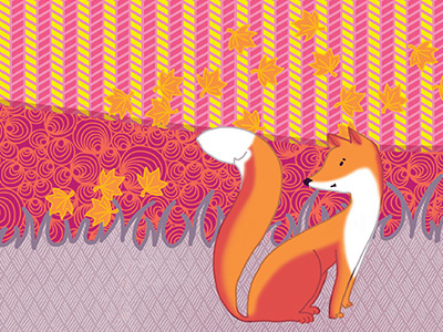 Fox colors fox illustration