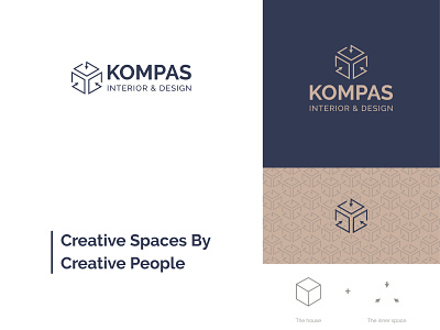 KOMPAS Interior & Design - Logo Design architecture brand brand identity branding branding design business card design graphic design home logo logo design logotype
