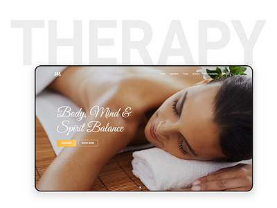 Therapy Website Design body design home logo therapy ui ux web website design