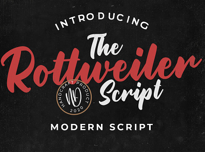Rottweiler | Modern Script branding calligraphy font design lettering logo logotype script script font typography