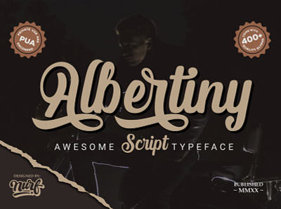 Albertiny branding calligraphy font design lettering logotype retro font script script font typography vintage font