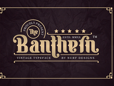 Bantern Vintage Typeface