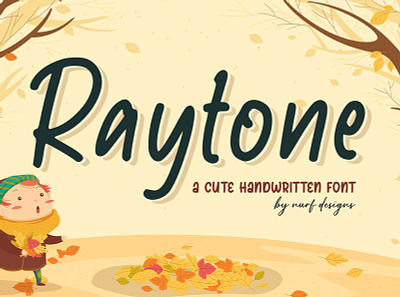 Raytone cartoon cute font font design fun handwritten kids logotype typography