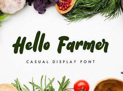 Hello Farmer bold branding design display font font design logotype packaging product typography