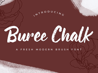 Buree Chalk branding chalk discount fashion font font design lettering logotype poster promotion script textured