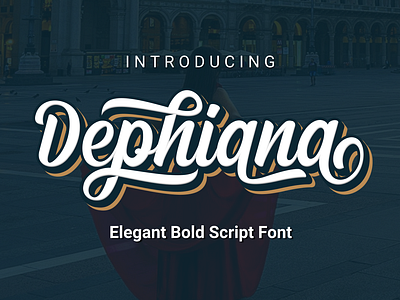 Dephiana | Elegant Bold Script Font