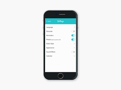 Daily UI #007 - Settings