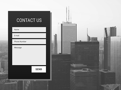 Daily UI #028 - Contact Us