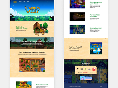 Web Design - Stardew Valley Landing Page by Syafrudien Ardi on Dribbble