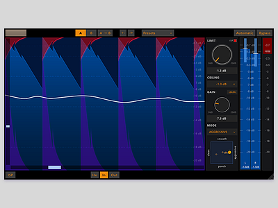 Limited-Z Redesign audio design interface music plugin ui vector vst