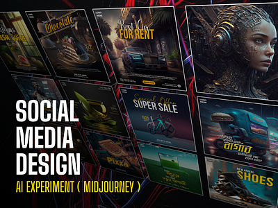 Social Media Post Design (AI Experiment, Midjourney)