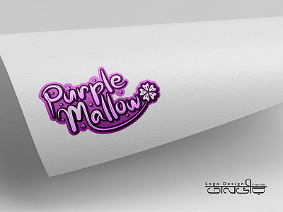 Purple Mallow Logo Design bangla bangladesh calligraphy design facebook fashion brand illustration lettering logo mallow online shop purple typography vector