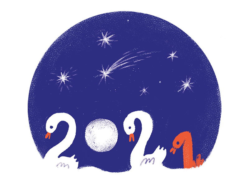 Beautiful New Year! illustration motion graphics pour féliciter