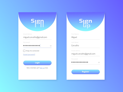 Daily UI Challenge - Sign-up page