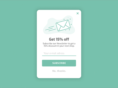 Daily UI Challenge - Newsletter Signup Form call to action daily ui design envelope form illustration newsletter subscribe subscribe form subscription ui ux