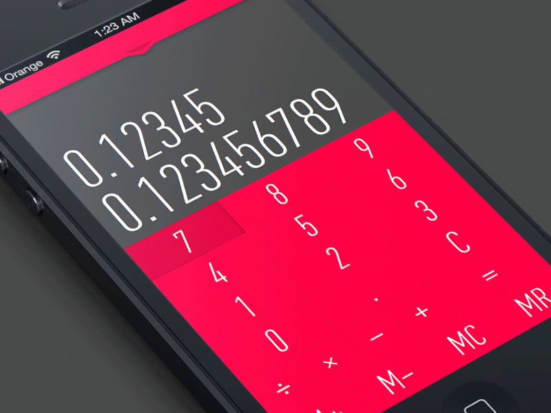 B-Calculate – iPhone Calculator app calculator davis design kane ui