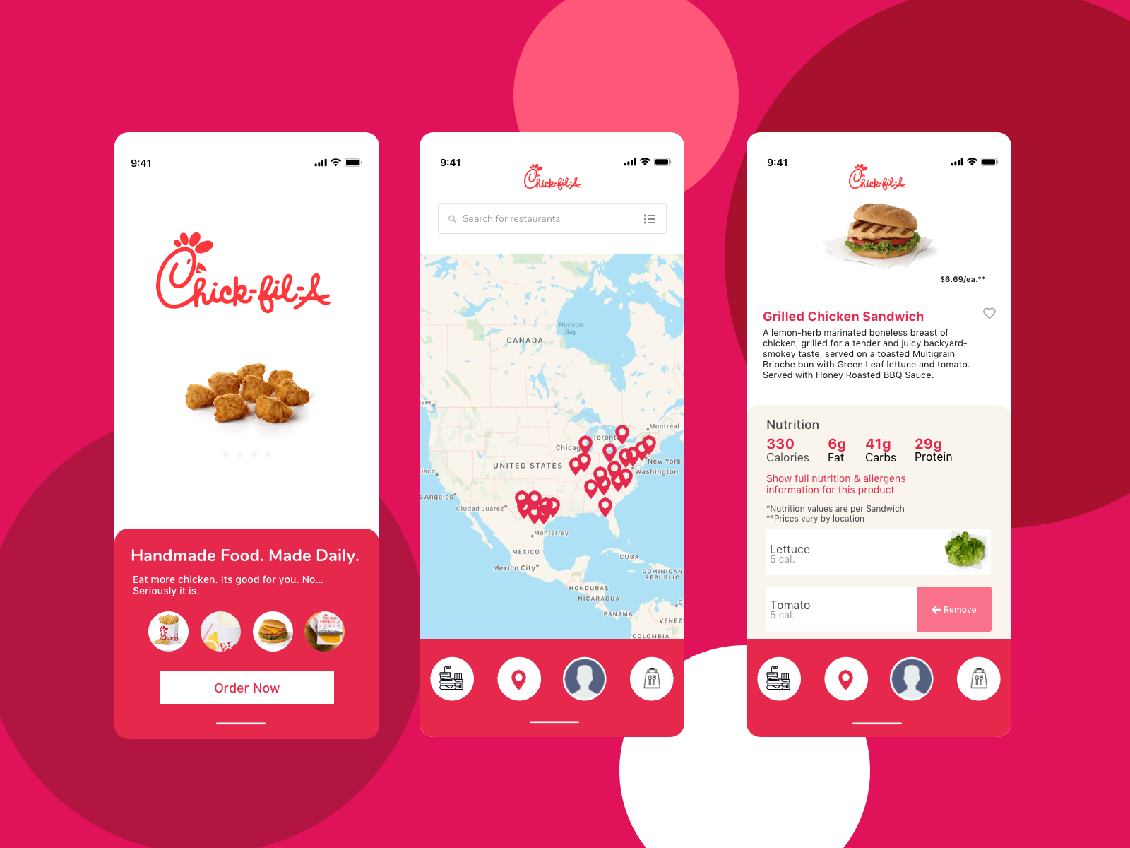 Redesign of Chik Fil A by Lennox Prince Jr. on Dribbble