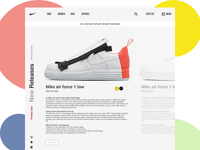 Nike NYC design ecommerce design fashion nike redesign sketch sketchapp sneakers ui urban design ux