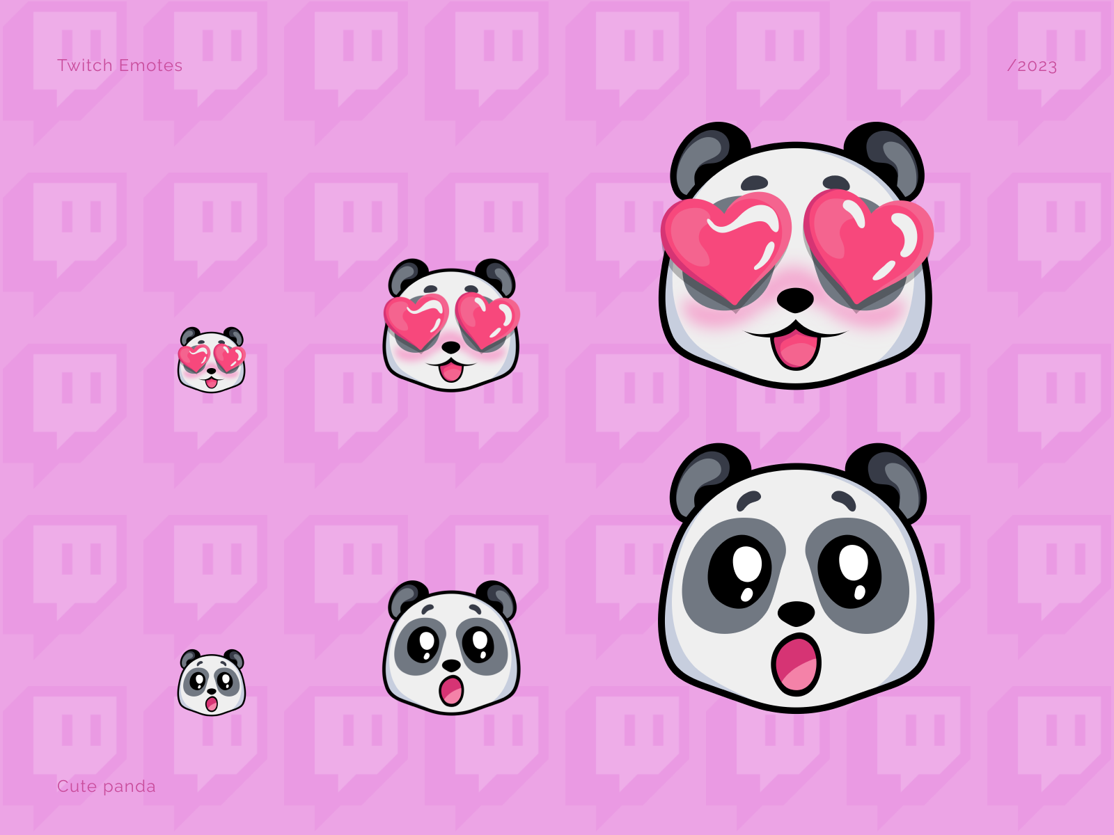 Twitch emotes panda cute emotes illustration panda stream twitch twitch emotes панда смайлики для твича твич