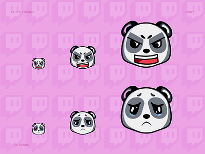 Twitch emotes panda cute design emotes illustration panda stream twitch twitch emotes смайлики для твича твич