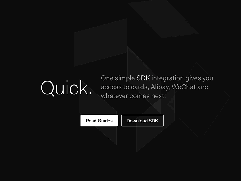 Cube - Landing page