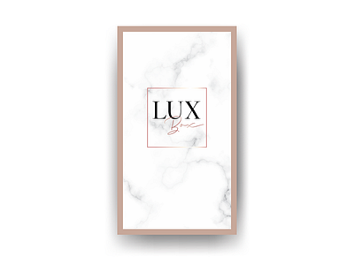 Business Card Lux Box business card business card design business cards businesscard design logo luxe luxurious luxury luxury brand luxury logo minimal minimalism minimalist minimalist logo minimalistic