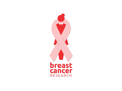 Logo - Breast Cancer Research breast cancer awareness breastcancer design logo logo design logodesign logodesigns logos logotype minimalistic vector