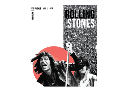 Rolling Stones 5thavenue collage design mickjagger newyork poster poster art poster design rock rockandroll rolling rolling stones rollingstones stones