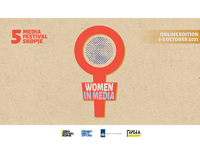 5th Media Festival Skopje design emblem media poster vector woman women womeninmedia