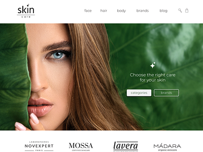 Skin Care - Web Shop Design Proposal