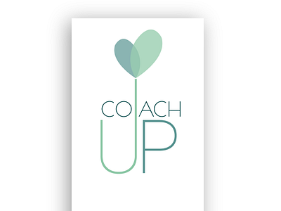 Logo CoachUp - Life Coaching and Psychotherapy branding flat logo logodesign logotype