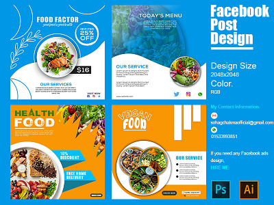 Facebook Post Design. branding custom design facebook post design fiverr graphic icon illustration logo social media typography web