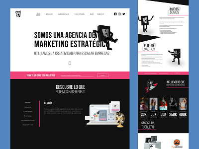 Marketing Agency Landing Page 3d character branding design graphic design ui uidesign uiux user experience webflow