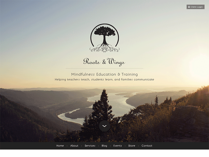 Roots & Wings Homepage homepage web web design