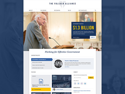 The Volcker Alliance - Homepage alliance homepage volcker web website