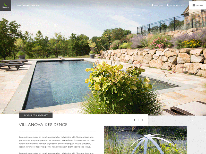 Roots Landscape landscape landscape architecture web web design website