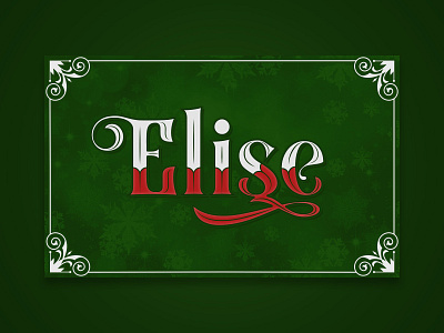 Elise (Xmas 2019) blackletter christmas holiday typography