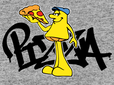 Mellow Mushroom Shirt apparel graffiti pizza t shirt