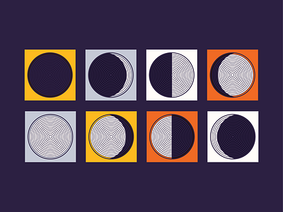 Moon/Phases branding geometry icon illustration moon space