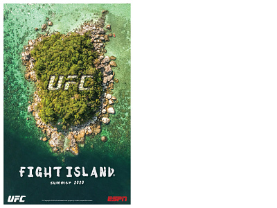 UFC Fight Island 2020 poster covid19 fight island poster poster design ufc