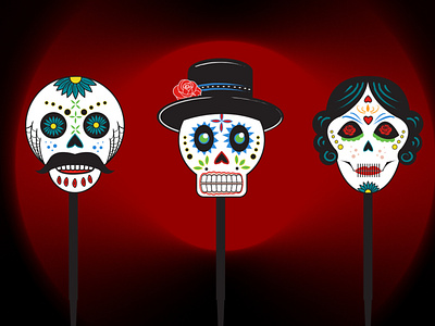 Day of the Dead Landscape Marker Design design illustration product design