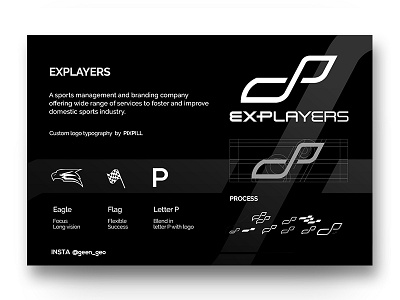 Explayers app applogo branding design logo logoconcept logodesigner minimal sports