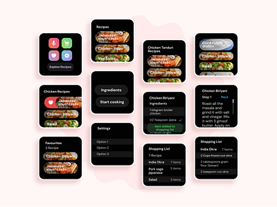 Cooking App for Smart watches
