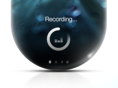 Morning Dew – Voice Recording mobile design ui