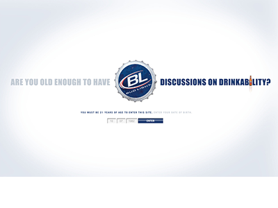 Bud Light - Age Gate budlight pitch website