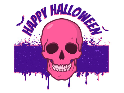 Happy halloween 2020 abstract adobe illustrator bat design happy halloween illustration logo skull vector