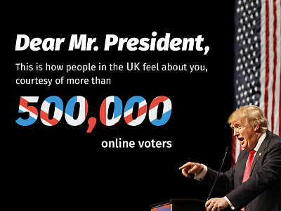 Infographic - Trump Vs. UK people apester elections infographic uk usa votes