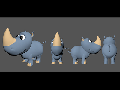 rhino 3 3d modeling character game assets