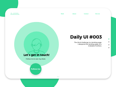 Daily UI #3 - Landing Page daily 100 daily ui 003 debut debutshot design home page landing page ui